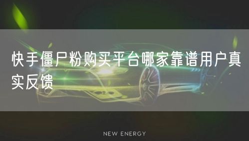 快手僵尸粉购买平台哪家靠谱用户真实反馈