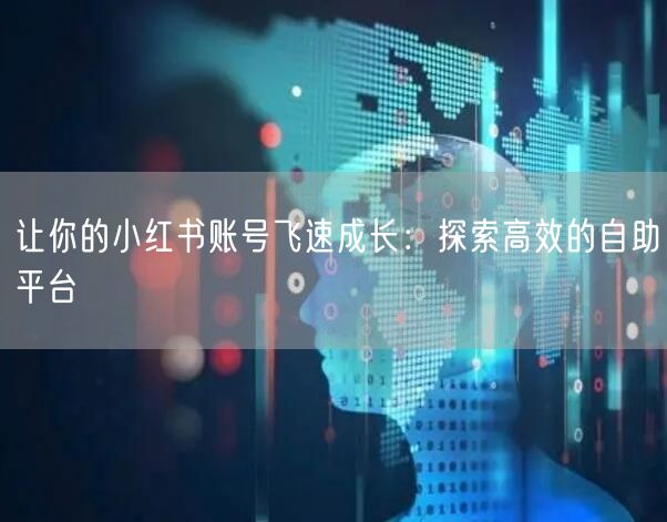让你的小红书账号飞速成长：探索高效的自助平台