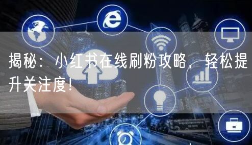 揭秘:小红书在线刷粉攻略,轻松提升关注度!
