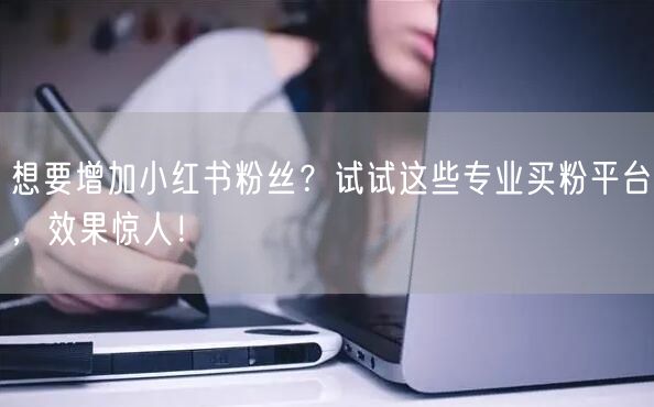 想要增加小红书粉丝?试试这些专业买粉平台,效果惊人!