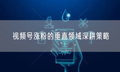 视频号涨粉的垂直领域深耕策略
